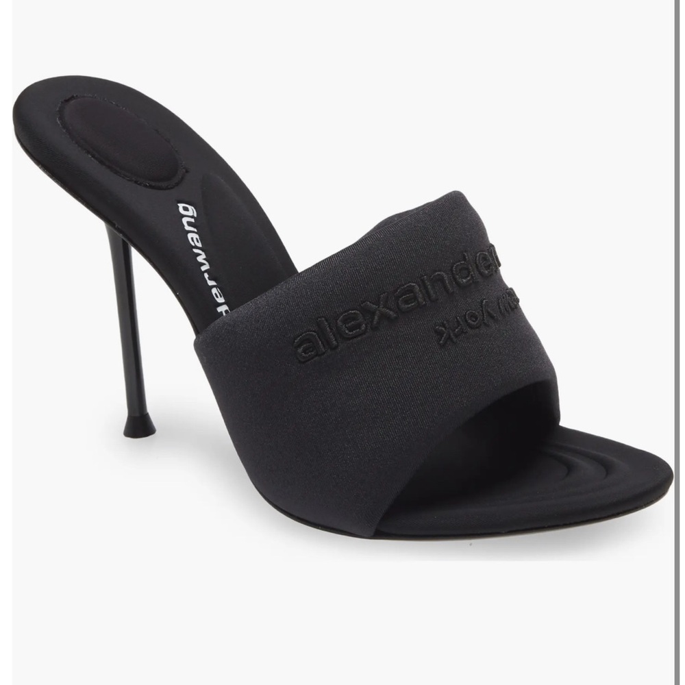 Alexander Wang Sienna Black Open-Toe Heels
